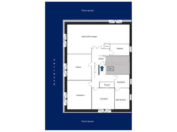 Appartement 3 pièces - 95 m² Exclusivité efficity