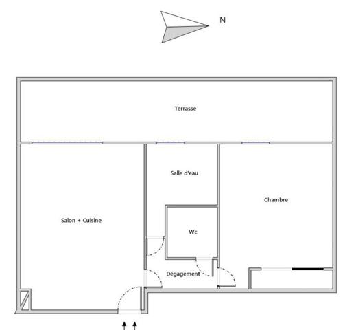 Sainte Anne---Appartement T2 – Terrasse---Immeuble de standing 2018