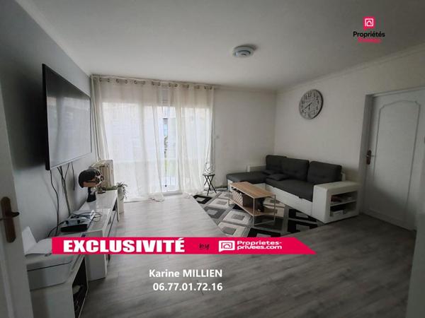 DREUX 28100 Appartement de type T4 - 3 chambres - Terrasse - Cave - Garage - 106 000  HAI