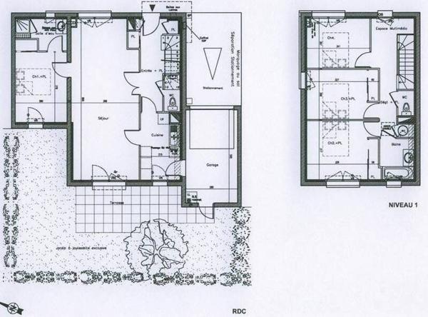 Maison 5 pièces                                        - 44300 Nantes - Vieux Doulon Réf : 12162