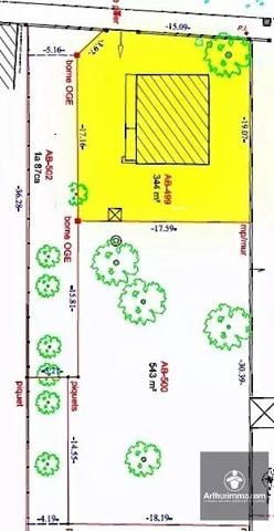 Vente Terrain 730 m2 à Riorges