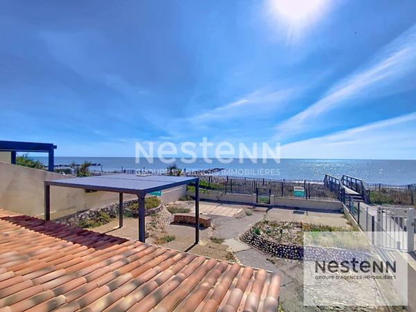 Face a la mer, rare et unique : votre maison en 1ere ligne a Frontignan plage !