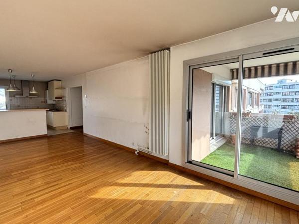 Echirolles, 4p+C dernier etage, terrasse, garage