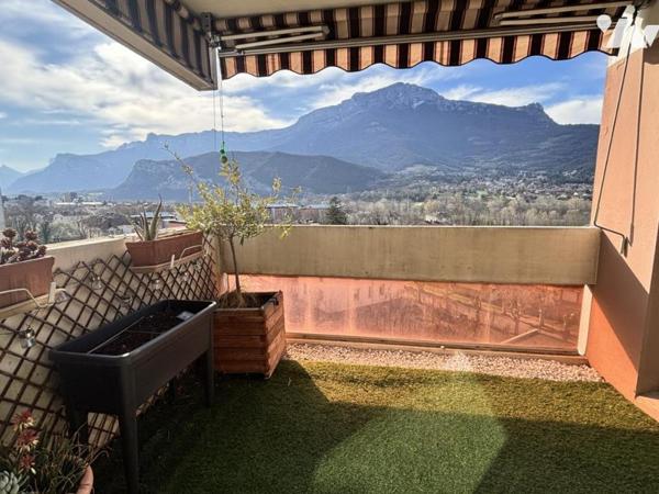 Echirolles, 4p+C dernier etage, terrasse, garage