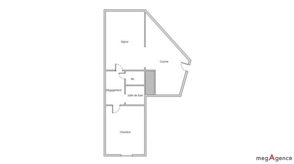 Appartement à GRESSE-EN-VERCORS, 38650 - 2 pièces 43m²