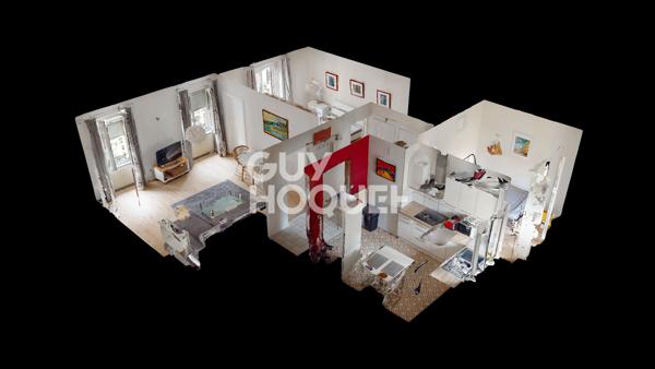 Appartement à louer de 2 pièces de 61 m²