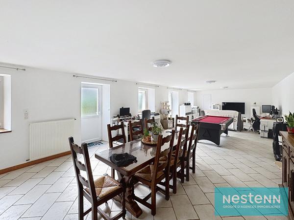 Vente d'une longère en pierres 5 chambres avec grand terrain et garage en campagne de Planguenoual