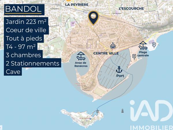 Appartement à vendre 4 pièces 93 m² Bandol