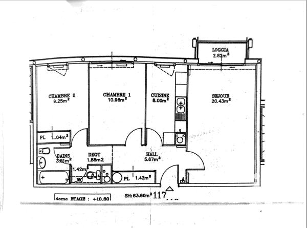 Appartement à vendre 3 pièces 63 m² Toulouse