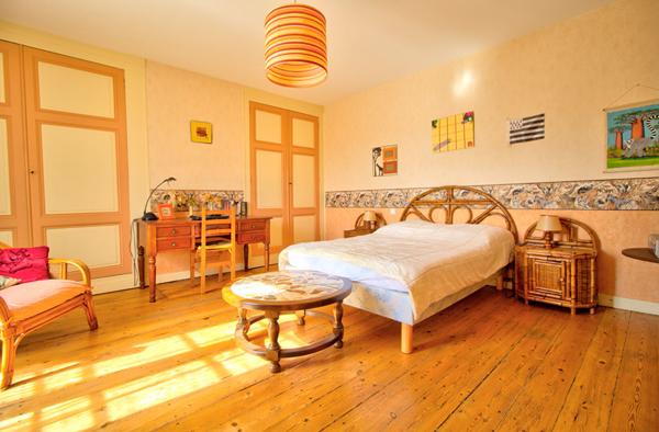 Maison de ville de caractère en pierres de 326m2, 7 chambres, double garage, extérieur avec piscine et terrain de 849m2.