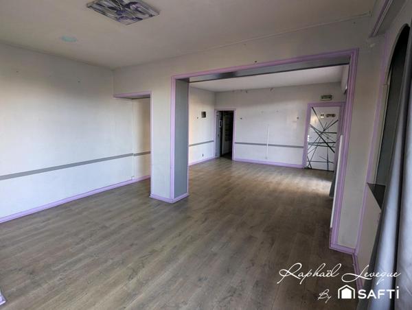Local commercial de 101m² avec un beau potentiel