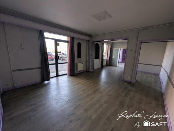 Local commercial de 101m² avec un beau potentiel