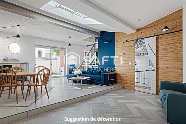 Maison rénovée : 3 ch. + bureau, Proche Le Raincy