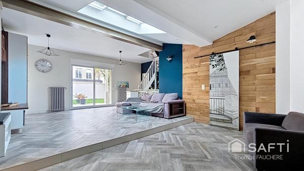 Maison rénovée : 3 ch. + bureau, Proche Le Raincy