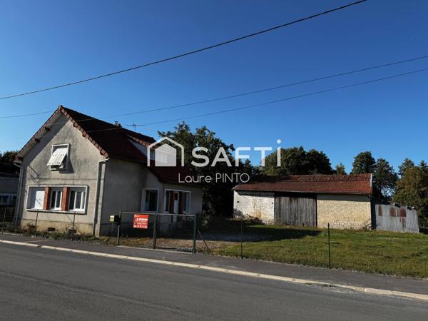 Maison à rénover, grange, grand terrain à 30' Reims