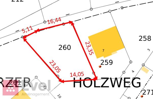 FOLSCHVILLER - TERRAIN A BATIR  - 427 m² - VIABILISE