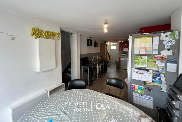 Maison 5P 90m², 3 chambres, gare à pied, parking