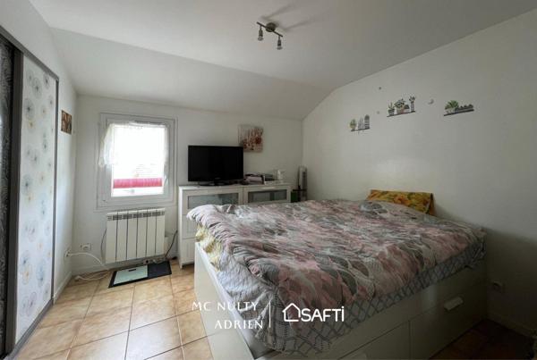 Maison 5P 90m², 3 chambres, gare à pied, parking