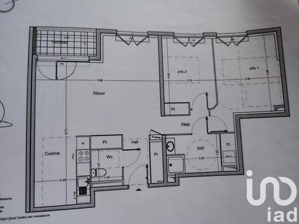 Appartement à vendre 3 pièces 75 m² Lattes