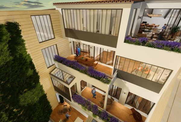 Plateaux Bordeaux centre: Ascenseur -Terrasse - Cave - Parking 