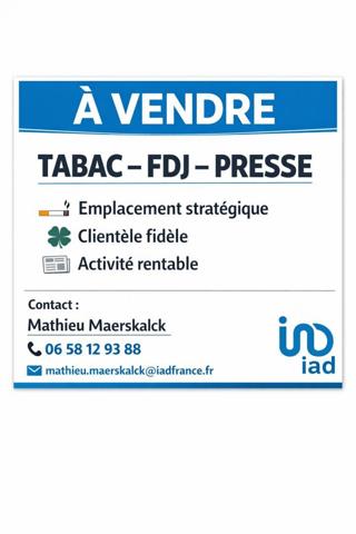 Tabac à vendre 100 m² Rue
