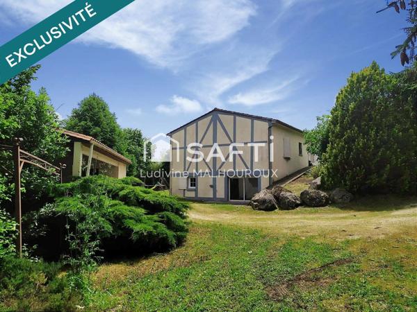 MAISON FAMILIALE 166 m²  STUDIO  43 m² – TERRAIN 2 582 m² – GARAGE DOUBLE –