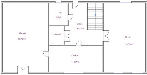 A VENDRE PAVILLON JUMELÉ de 91m² Secteur NEUFCHATEL-EN-BRAY