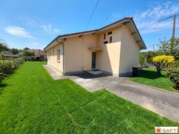 Maison de plain pied 95m2, 3 chambres, garage