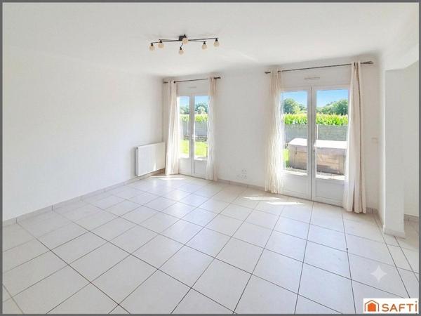 Maison de plain pied 95m2, 3 chambres, garage