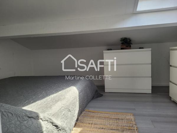 Proche de la plage Appartement meublé T2 au 1er et dernier étage avec parking