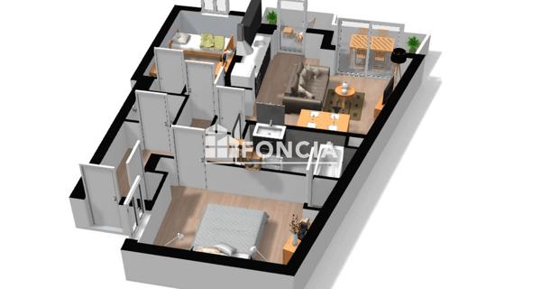 À vendre Appartement 3 pièces 61 m² - Nice 06100