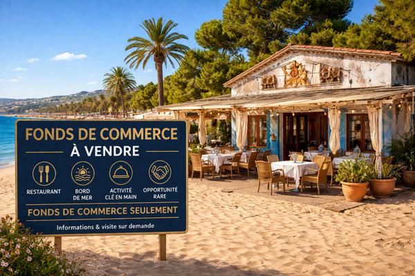 Vente Fond de Commerce - Restaurant 1000 m2 bord de mer Bastia