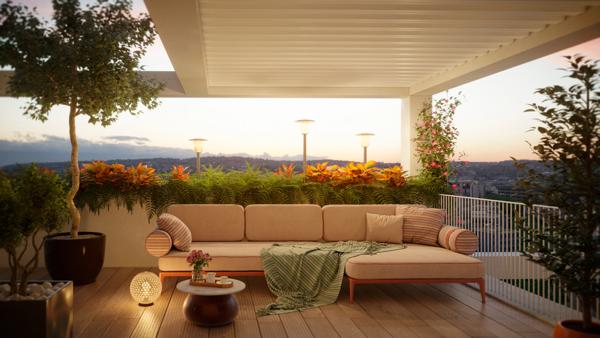 APPARTEMENT FAMILIAL DANS UNE RESIDENCE A L'ARCHITECTURE AUDACIEUSE ET ELANCEE