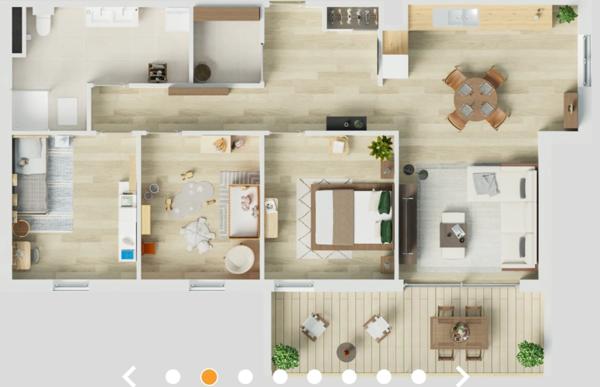 Appartement à vendre 2 pièces MONT SAINT MARTIN (54) Appt - 90m² - Terrasse 18m²