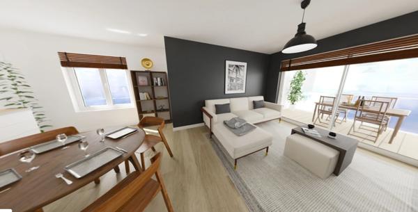 Appartement à vendre 2 pièces MONT SAINT MARTIN (54) Appt - 90m² - Terrasse 18m²