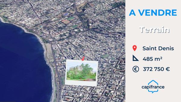 Terrain à bâtir de 485 m² dans lotissement sécurisé – Saint-Denis Centre
