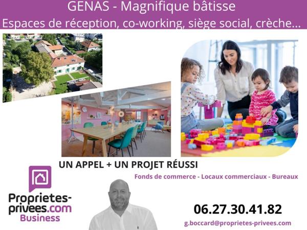 69740 GENAS - Murs commerciaux 345 m², Terrain 1.281 m²