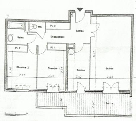 Appartement à vendre 3 pièces 72 m² Cannes