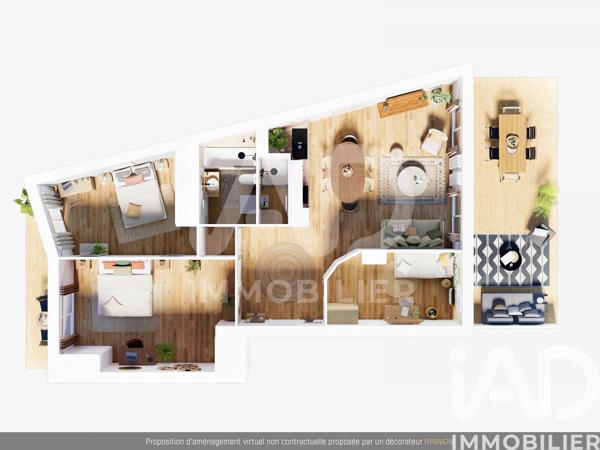 Appartement à vendre 4 pièces 86 m² Paris 12