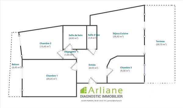 Appartement à vendre 4 pièces 86 m² Paris 12