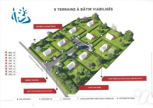 LOT 5 - Superficie de 922 m²
Parcelle de terrain à bâtir d'une superficie de 922 m² formant le ...