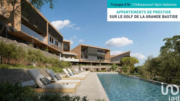 Appartement à vendre 2 pièces 45 m² Châteauneuf-Grasse