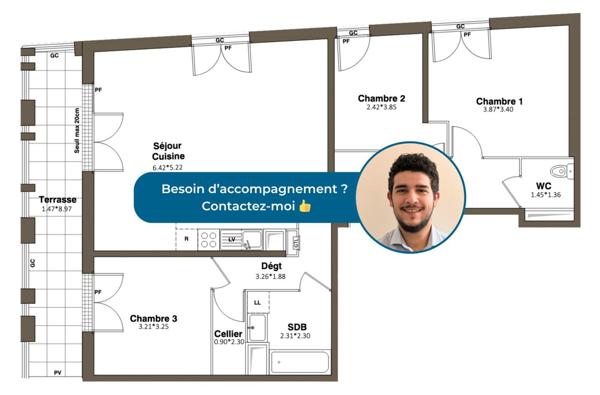 Appartement à vendre 4 pièces 87 m² Aubervilliers