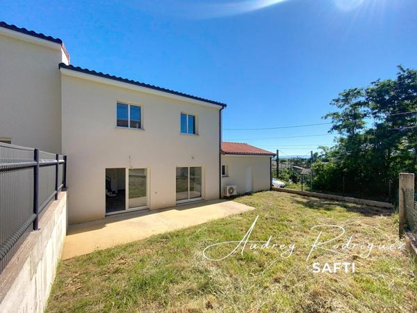 Maison jumelée neuve 2025 avec jardin