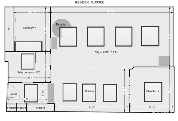 92 PUTEAUX Centre-ville Jaures - Appartement Loft à vendre 4 pièces , "comme une maison" - 2 chambres dans un environnement verdoyant et sécurisé,
