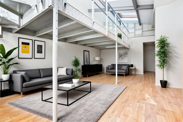 92 PUTEAUX Centre-ville Jaures - Appartement Loft à vendre 4 pièces , "comme une maison" - 2 chambres dans un environnement verdoyant et sécurisé,