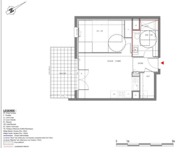 appartement à vendre 2 pièces VOIRON (38)