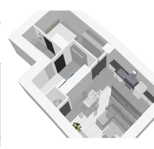 Appartement T2 ou T3 avec terrasse privative de 20m², centre Lambesc.