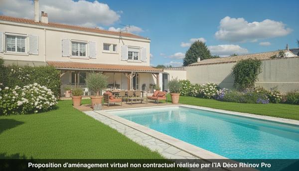 L’HOUMEAU – AUX PORTES DE LA ROCHELLE – MAISON FAMILIALE À FORT POTENTIEL- JARDIN AVEC DOUBLE ACCES