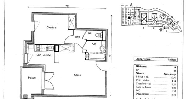 À vendre Appartement 2 pièces 42.5 m² - ÉPinal 88000